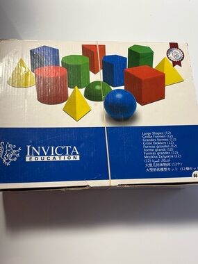 Large Colorful Geometric Shapes Set - Blue, Red, Green, Yellow